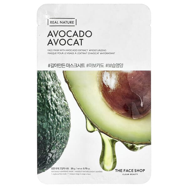 THEFACESHOP REAL NATURE AVOCADO FACE MASK(GZ)