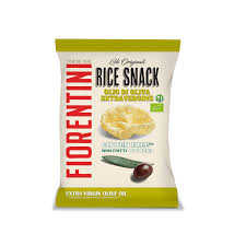 Organic Rice snacks extra v. olive oil (not fried - gluten free - round shape)