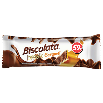 BISCOLATA Break Caramel 12box 24pcs 20g