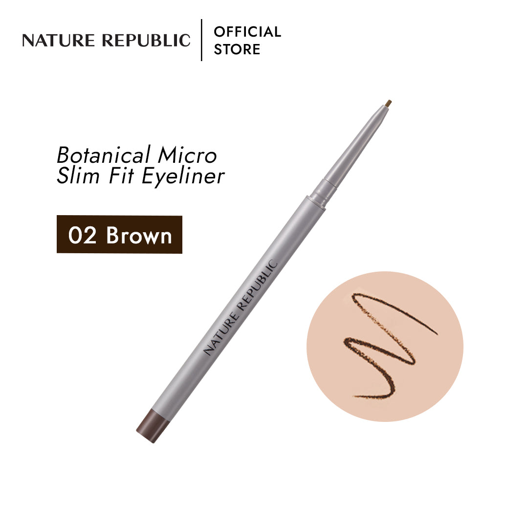 BOTANICAL MICRO SLIM FIT EYELINER 02 BROWN