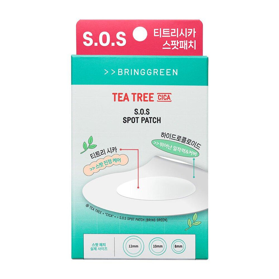 BRINGGREEN Teatree Cica SOS Spot Patch 75+25P