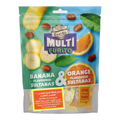 DOVIDO MULTI FURITO BANANA & ORANGE FLAVOURED SULTANAS
