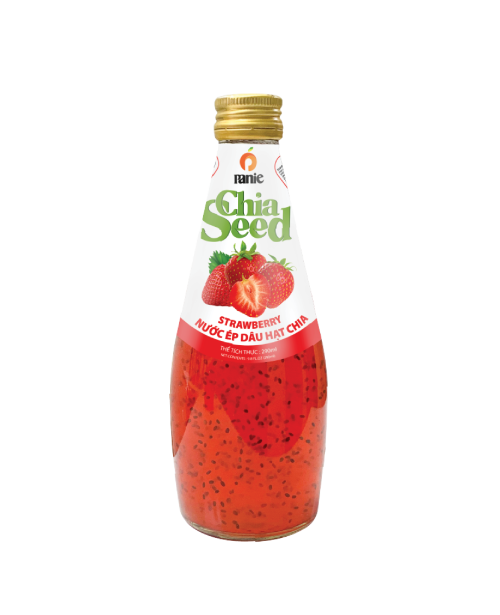 Chia drink with  Strawberry 290ml