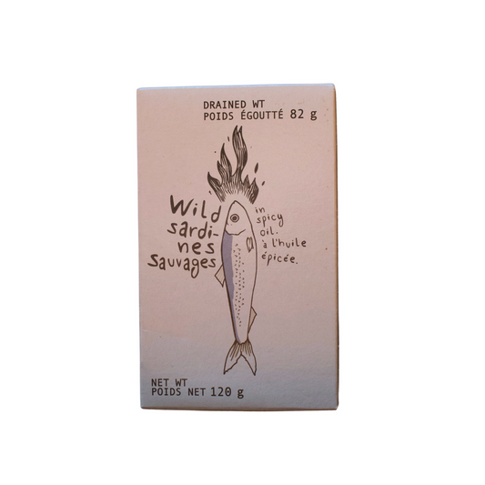 Sardine in spicy sunflower oil 3/4 12x120ml