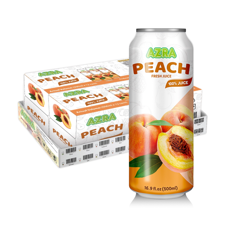 100% Peach juice with pulp 500ml