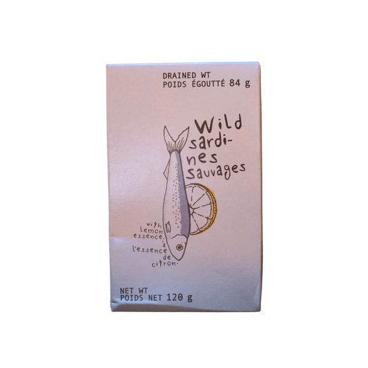 Sardine in sunflower oil with lemon essence 3/4 12x120ml