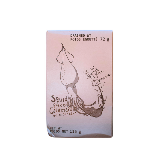 Squid pieces in ink 12x120ml