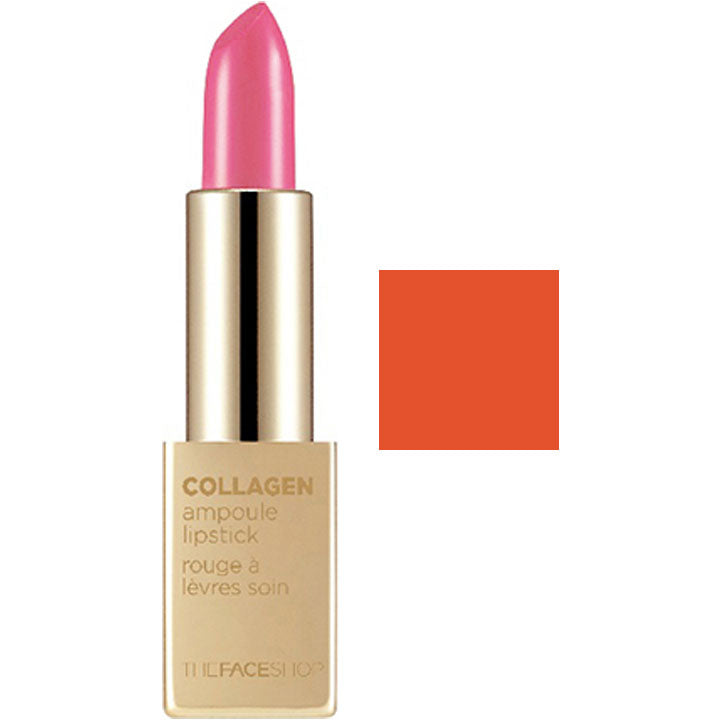 THEFACESHOP COLLAGEN AMPOULE LIPSTICK 10 ORANGE BLAST