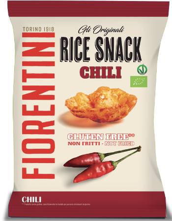 Organic Rice snacks chilli (not fried - gluten free - round shape)