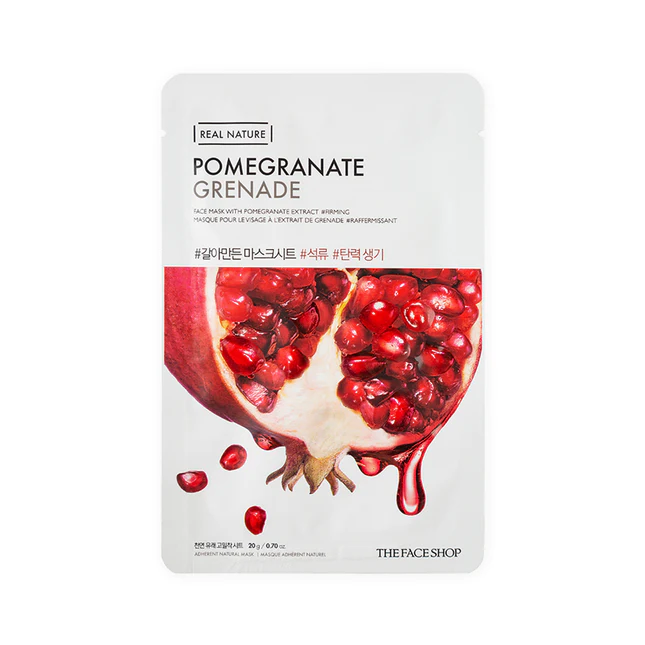 THEFACESHOP REAL NATURE POMEGRANATE FACE MASK(GZ)