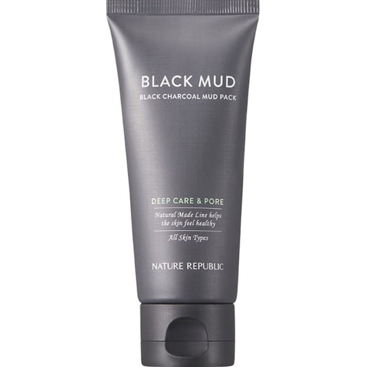 NATURAL MADE BLACK CHARCOAL DEEP PORE MUD PACK