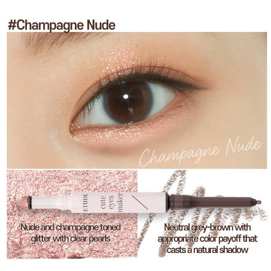 ET. CUTE EYES MAKER #ChampagneNude