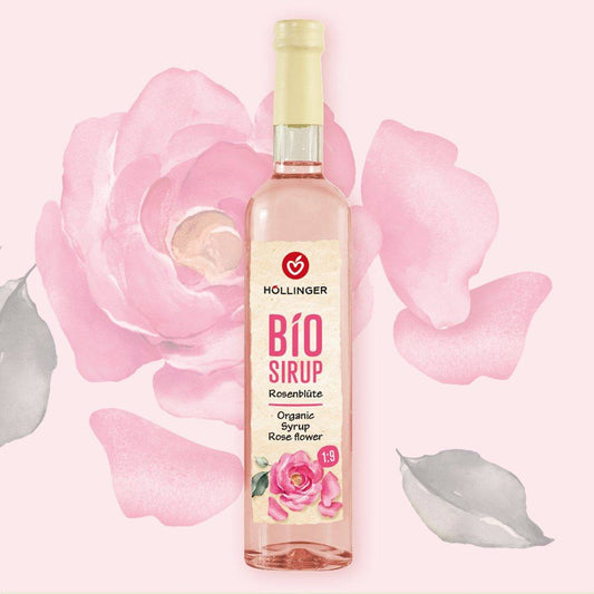 Organic syrup rose flower