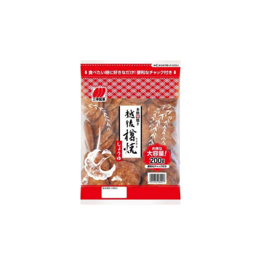 越後樽燒 仙貝 醬油口味 Echigo Taruyaki Senbei Soy Sauce Flavor
