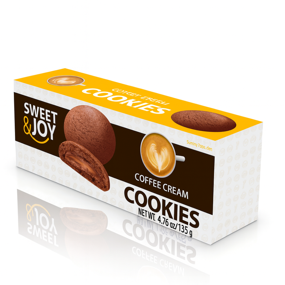 Cookies with coffee cream