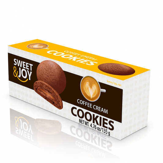 Cookies with coffee cream