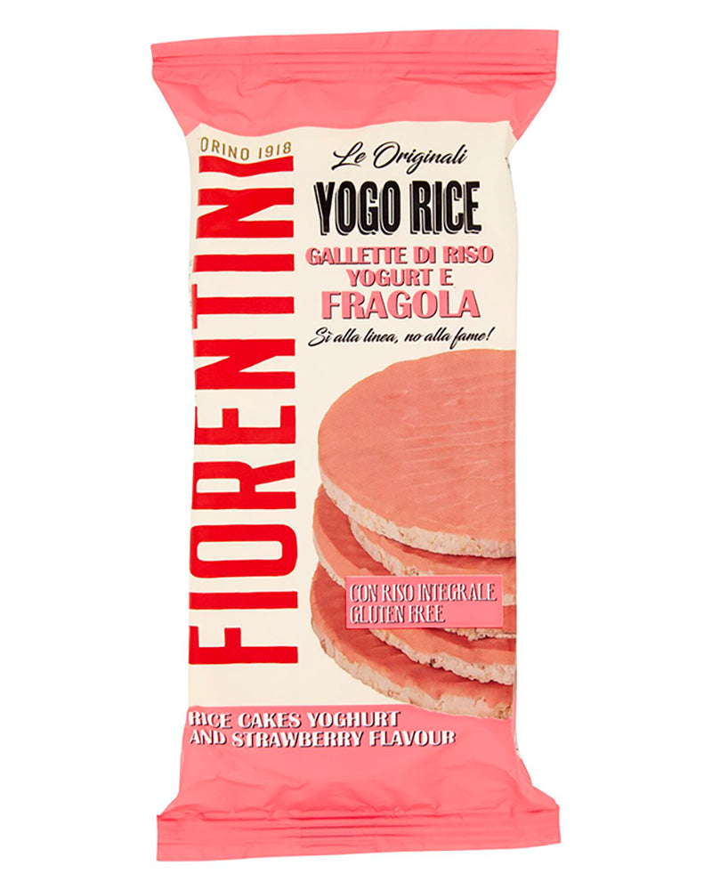 Rice cakes with yogurt & strawberry (gluten free)