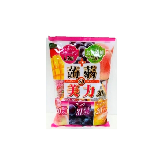 蒟蒻之美力（葡萄、芒果、水蜜桃）Konnyaku Mo Biryoku (Grape, Mango, Peach)