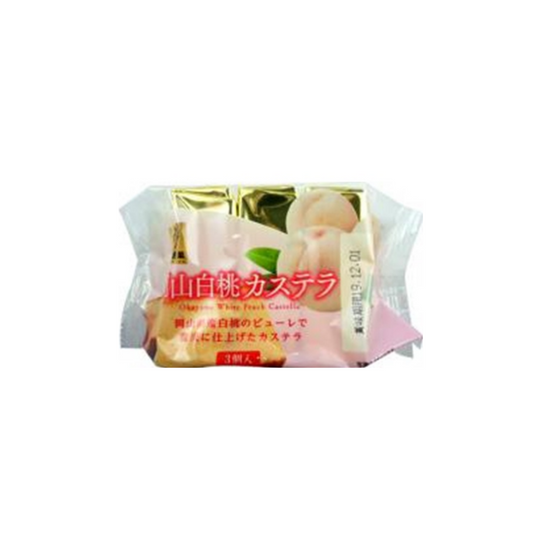 岡山白桃長崎蛋糕 3個 Okayama White Peach Castella 3pieces
