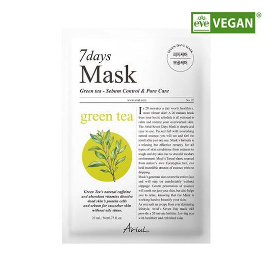 Ariul 7days Mask Green Tea S
