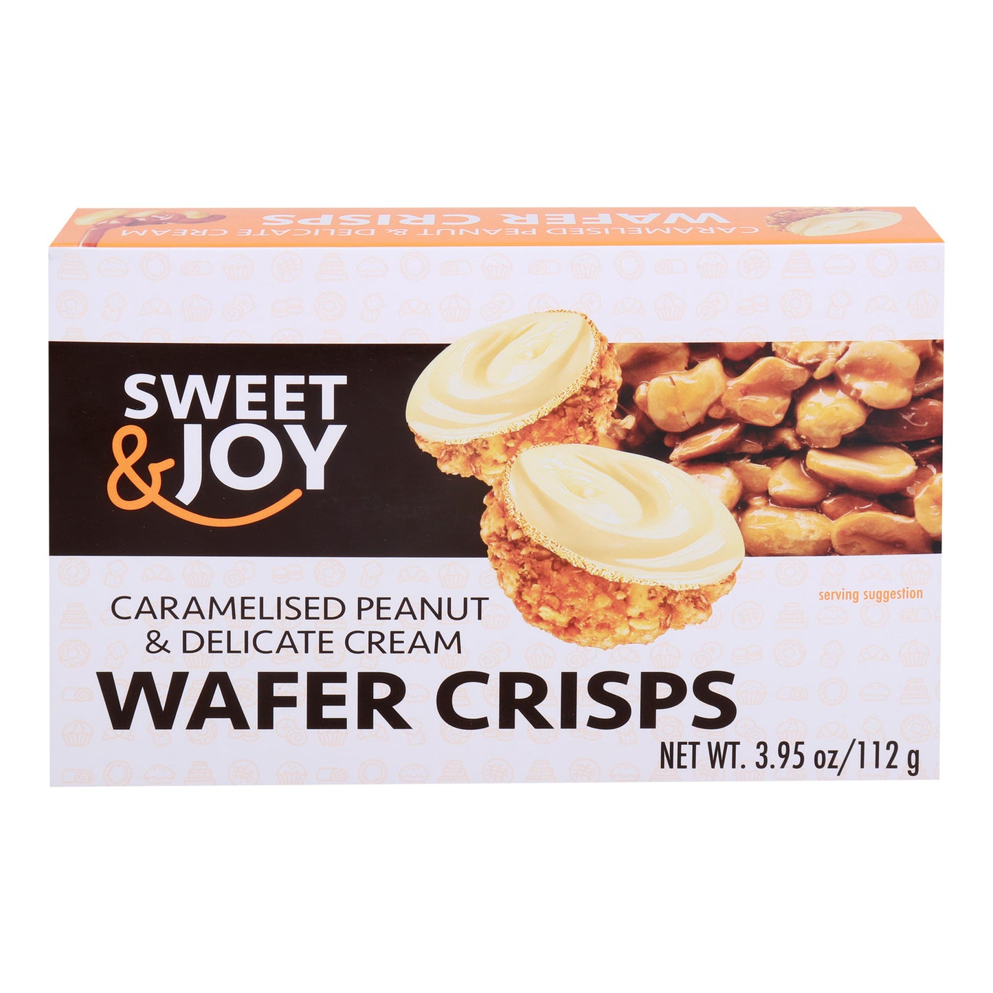 Carmelised Peanut & delicate wafer crisps