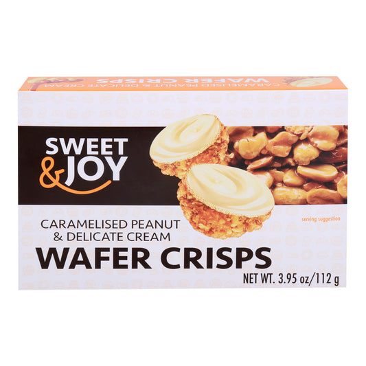 Carmelised Peanut & delicate wafer crisps