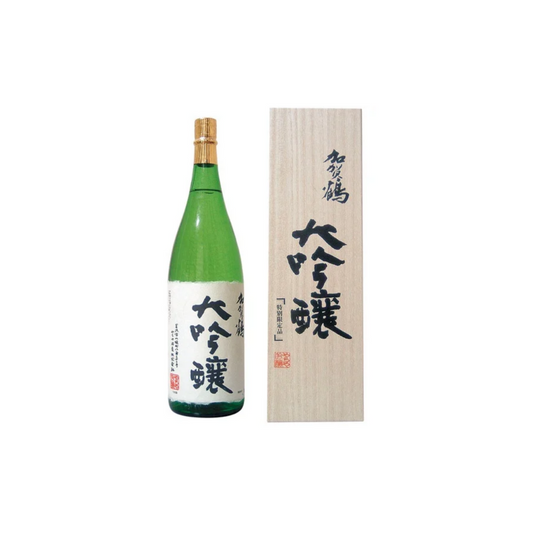 加賀鶴　大吟醸　木調箱入 超特撰 Kagatsuru Daiginjo with wooden box, specially selected (ALC.16.5%)