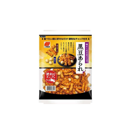 黑豆小米菓(拉鍊包裝) Black Bean Arare (Zipper Packaging)