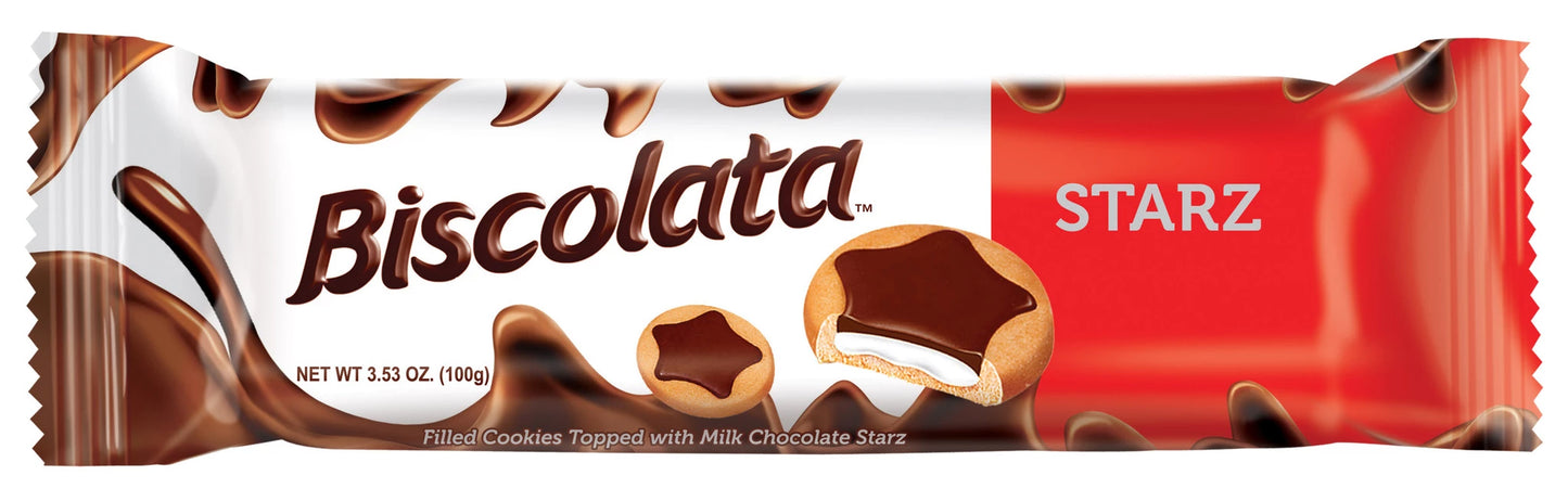 BISCOLATA Starz Milk Chc. 24AD 82G MY