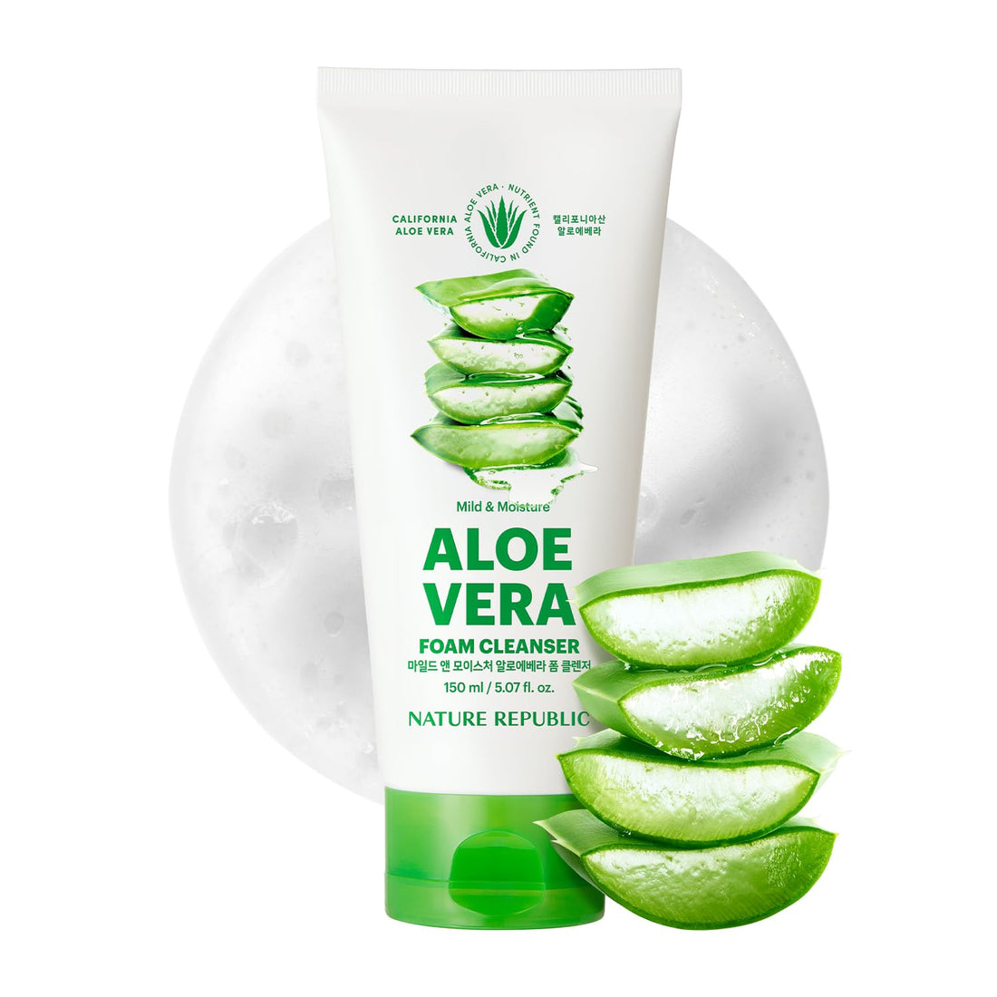 SOOTHING & MOISTURE ALOE VERA FOAM CLEANSER