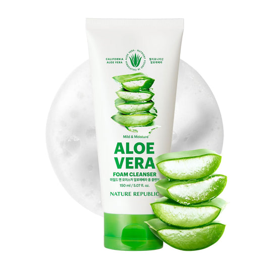 SOOTHING & MOISTURE ALOE VERA FOAM CLEANSER