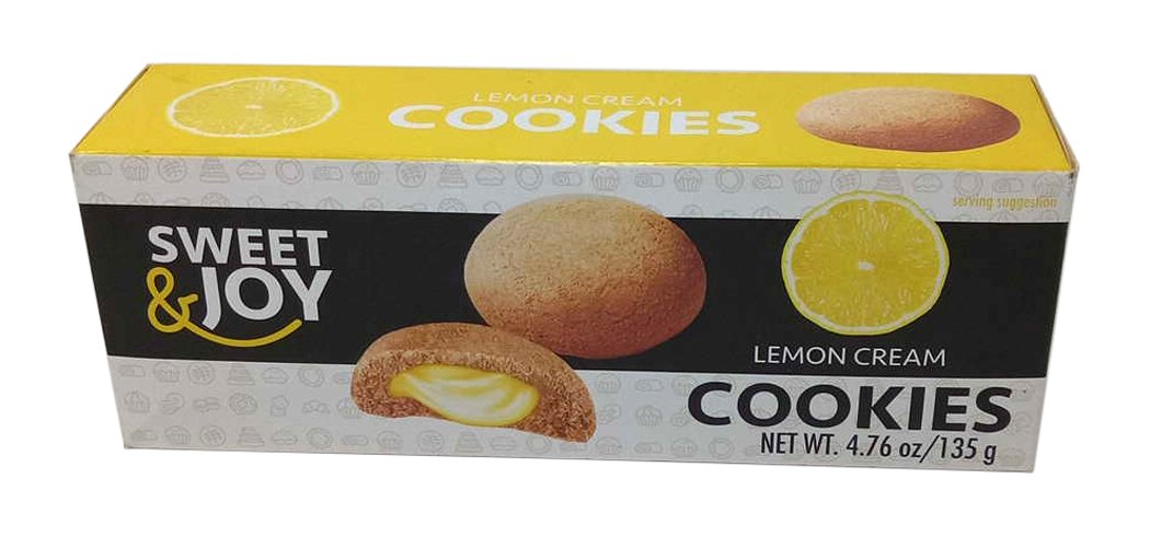 Cookies with lemon cream 30%