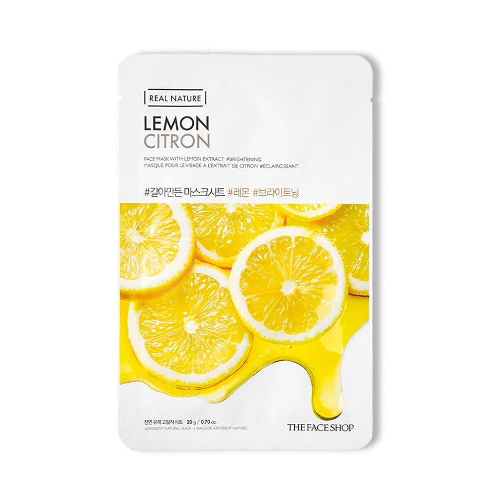 REAL NATURE LEMON FACE MASK