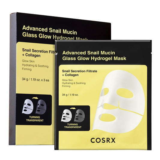 Advanced Snail Mucin Glass Glow Hydrogel Mask_3 ea [NEW]