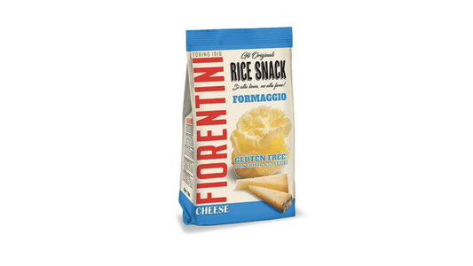 Rice snacks cheese flavour not fried - gluten free - round shape)