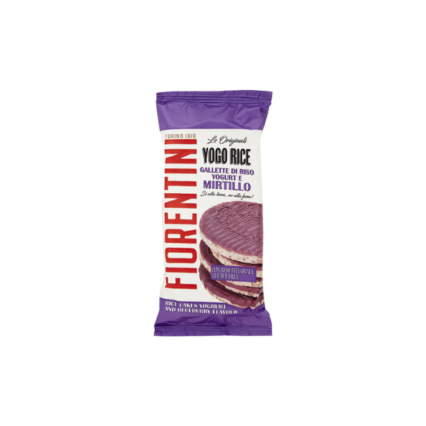 Rice cakes with yogurt & blueberry (gluten free)