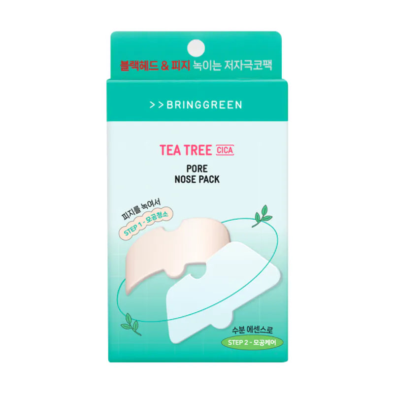 BRINGGREEN Tea Tree Cica Pore Nose Strip 5P