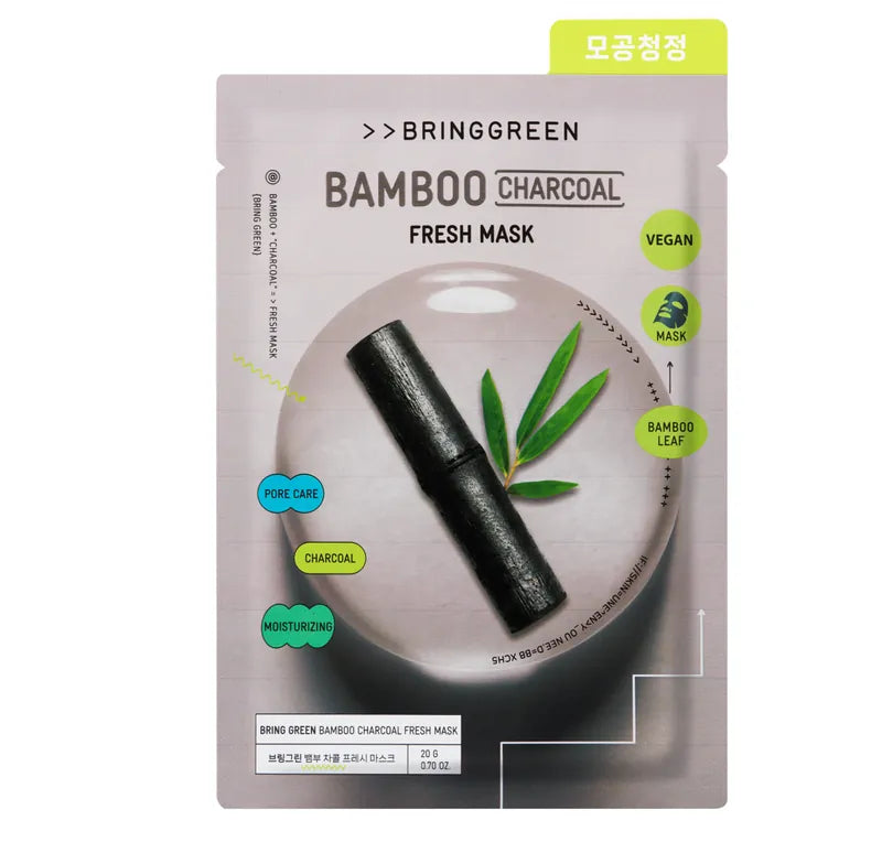 BRINGGREEN Bamboo Charcoal Fresh Mask * 10ea