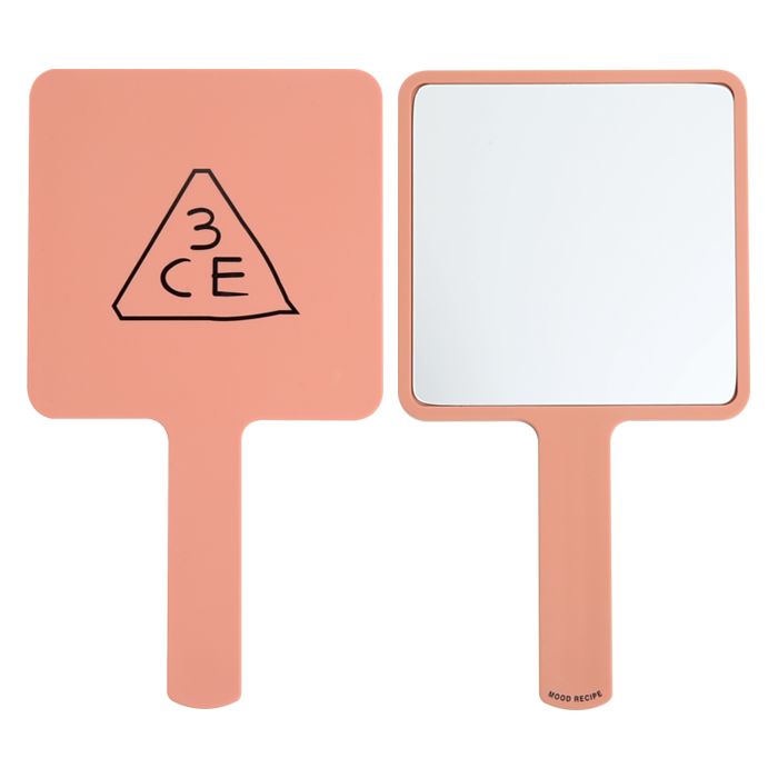 3CE MOOD RECIPE SQUARE HAND MIRROR #ROSE BEIGE