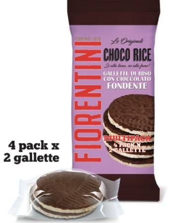 Multipack rice cakes with dark chocolate - 4 individual portions of
34g