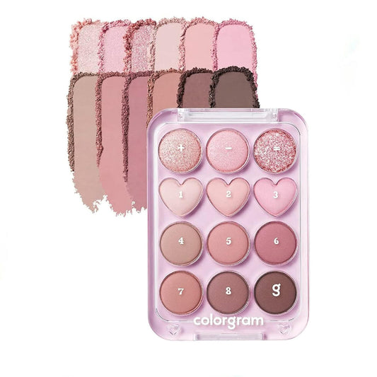 colorgram Pin Point Eyeshadow Palette 02 Pink+Mauve=Love