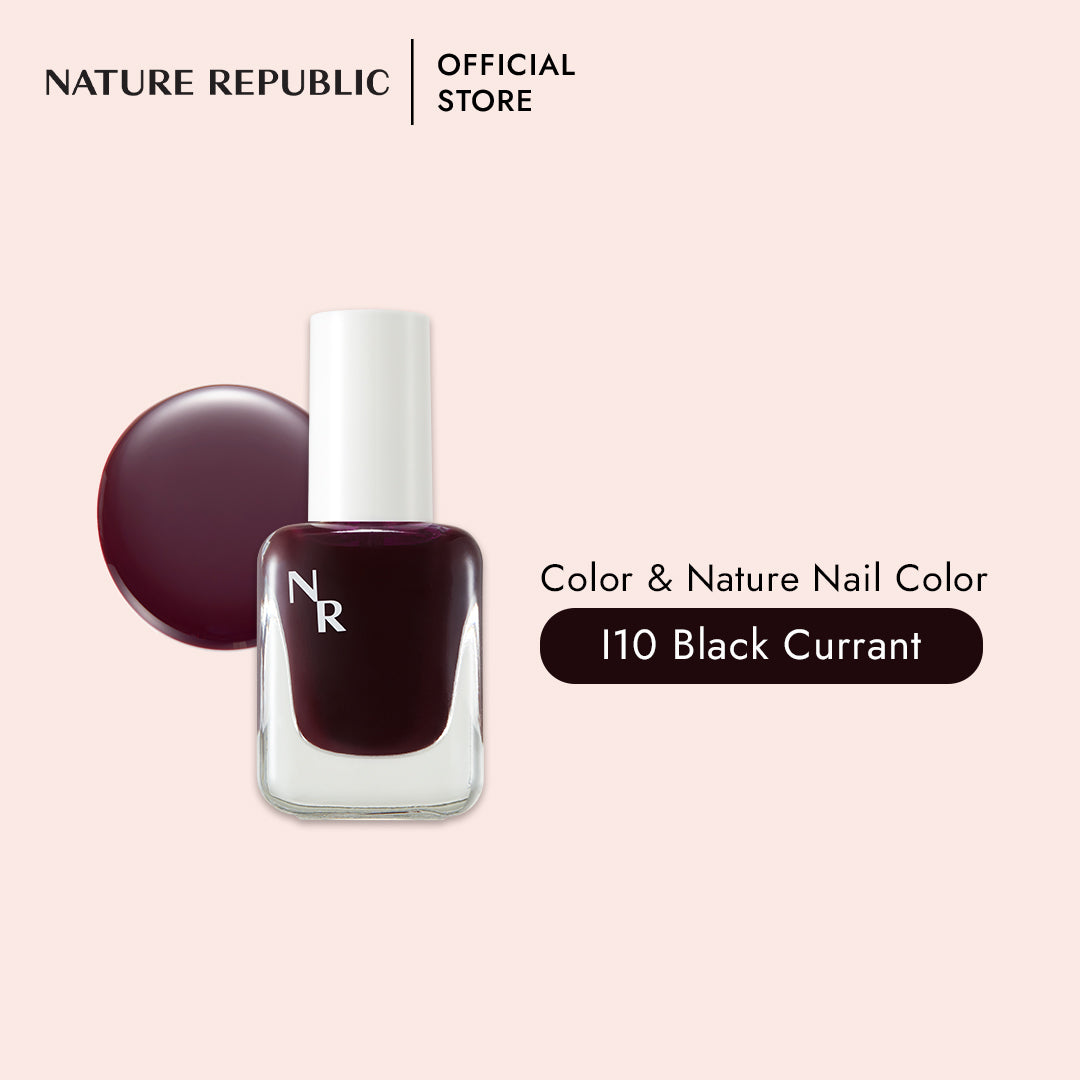 COLOR & NATURE NAIL COLOR I10 BLACK CURRANT