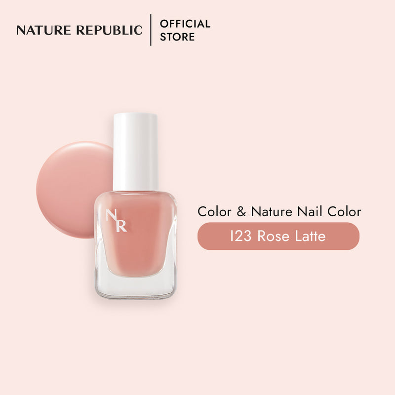 COLOR & NATURE NAIL COLOR I23 ROSE LATTE