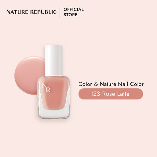COLOR & NATURE NAIL COLOR I23 ROSE LATTE