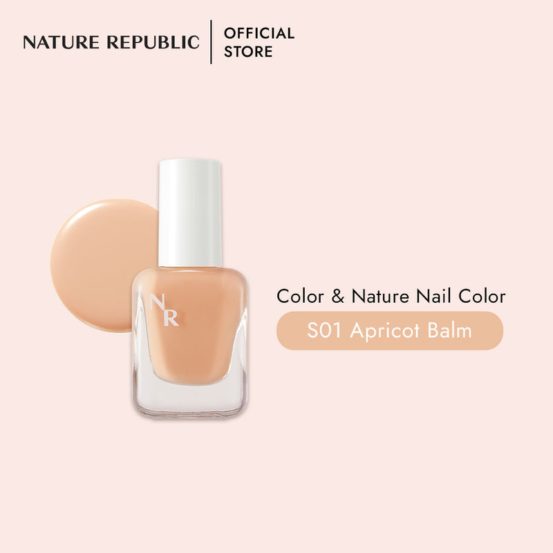COLOR & NATURE NAIL COLOR S01 APRICOT BALM