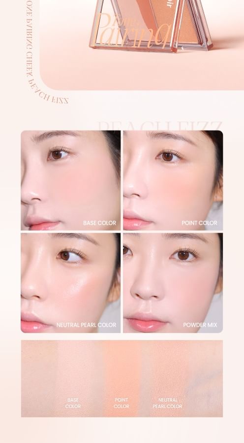 ESPOIR TONE PAIRING CHEEK AD #2 PEACH FIZZ 9.6g