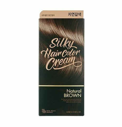 SILKY HAIR COLOR CREAM NATURAL BROWN