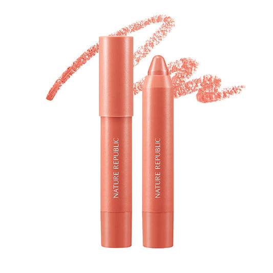 BY FLOWER ECO CRAYON LIP VELVET 01 ANGEL BLUSH
