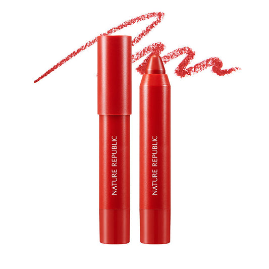 BY FLOWER ECO CRAYON LIP VELVET 04 CHILLI RED