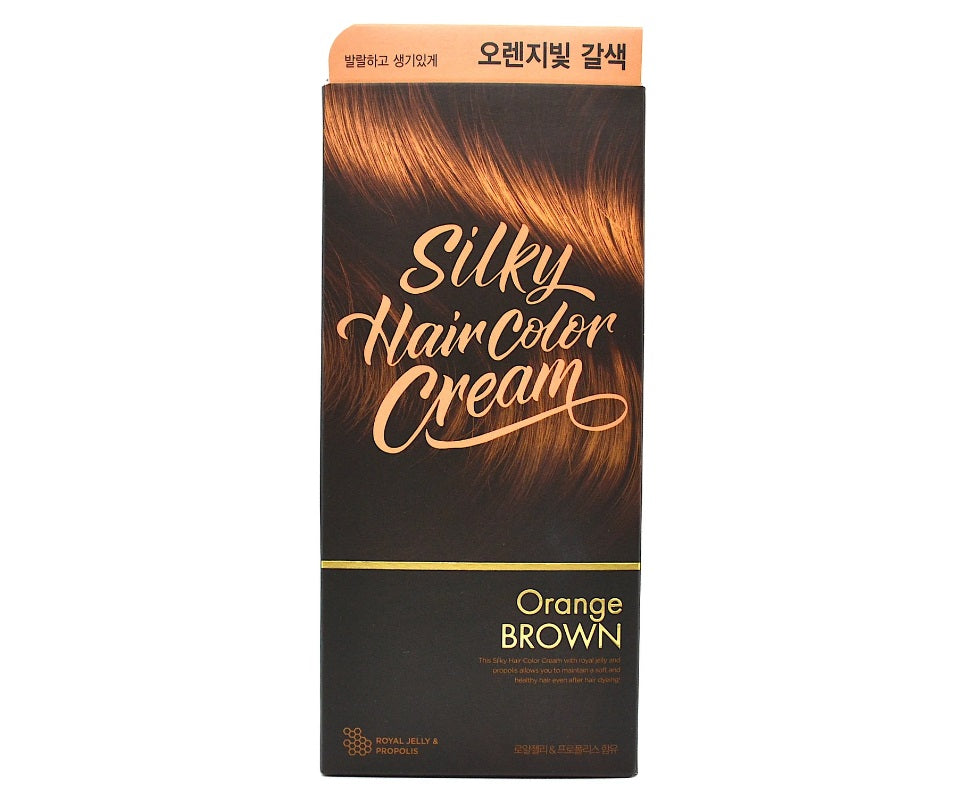SILKY HAIR COLOR CREAM ORANGE BROWN